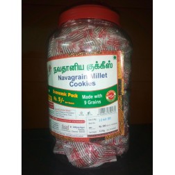 Organic Navagrain Millet Jar Cookies / நவசிறுதானிய குக்கீஸ்